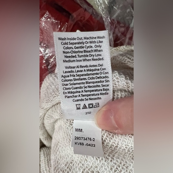 Women’s crew neck sweatshirt L large 12-14 cream brown animal Print‎ time & tru - Picture 8 of 8